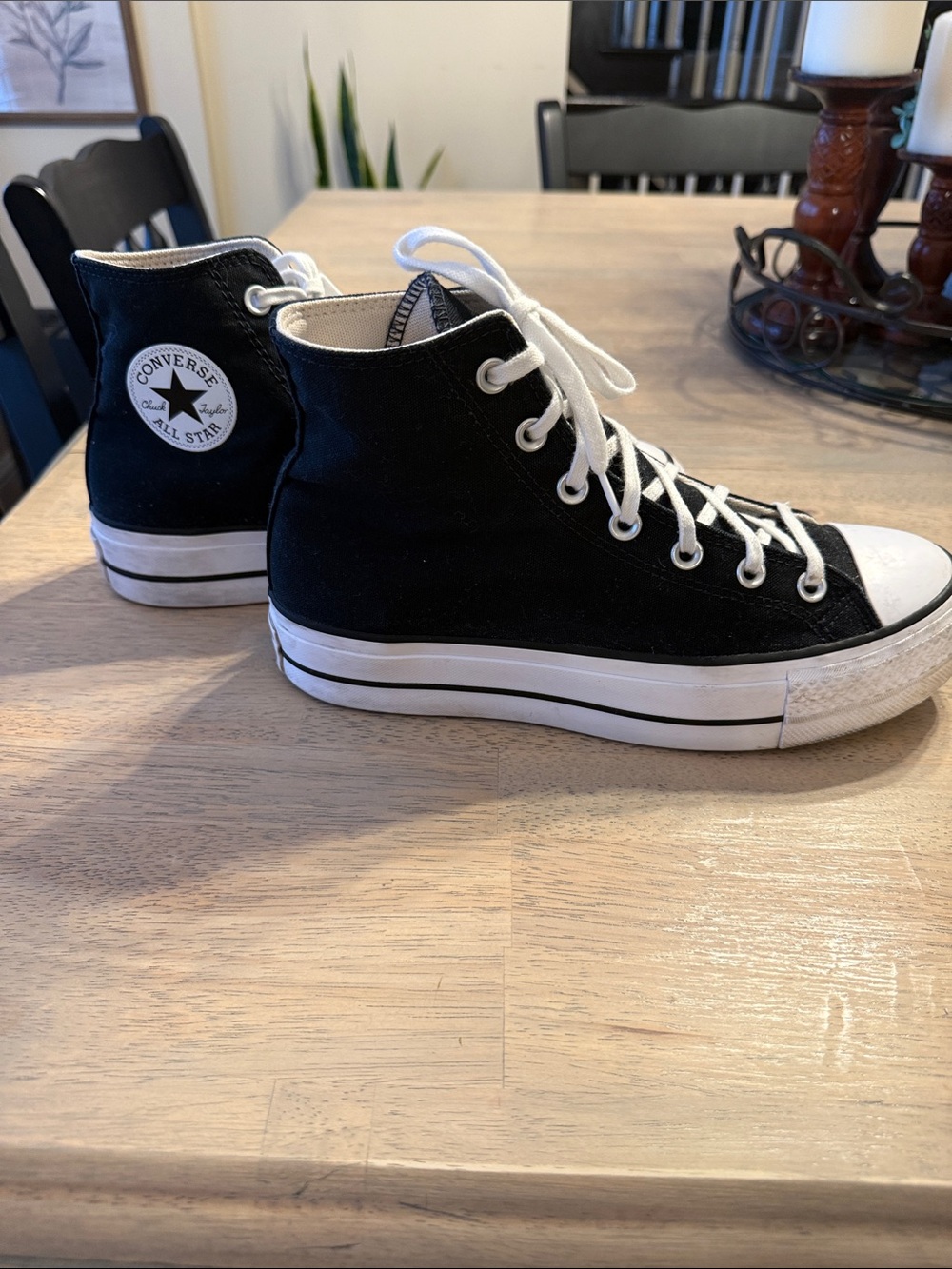 Converse Chuck Taylor All Star Platform Black Canvas 560845F Women’s Size 9